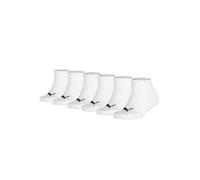 PUMA Kinder Sneakersocken 6er Pack - Invisible, ECOM, einfarbig, Logo 23-26 Weiß