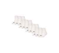 Sneakersocken PUMA "Socken Plain Quarter 12P 12er Pack", Mädchen, Gr. 35-38, braun (weiß), Obermaterial: 71% Baumwolle CO. 14% Polyamid PA. 13% Polyester PES. 2% Elasthan EL., Socken Sneakersocken (60