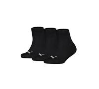 Sneakersocken PUMA "Socken Plain Quarter 3P 3er Pack", Mädchen, Gr. 31-34, schwarz, Obermaterial: 71% Baumwolle CO. 14% Polyamid PA. 13% Polyester PES. 2% Elasthan EL., Socken Sneakersocken (69467405-