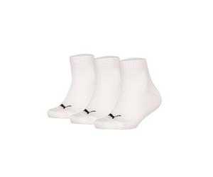 Sneakersocken PUMA "Socken Plain Quarter 3P 3er Pack", Mädchen, Gr. 31-34, weiß, Obermaterial: 71% Baumwolle CO. 14% Polyamid PA. 13% Polyester PES. 2% Elasthan EL., Socken Sneakersocken (23194638-31)