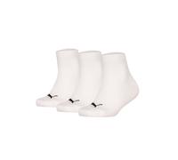 Sneakersocken PUMA "Socken Plain Quarter 3P 3er Pack", Mädchen, Gr. 39-42, weiß, Obermaterial: 71% Baumwolle CO. 14% Polyamid PA. 13% Polyester PES. 2% Elasthan EL., Socken Sneakersocken (37164769-39)