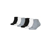 Sneakersocken PUMA "Socken Plain Sneaker ECOM 6P 6er Pack", Mädchen, Gr. 23-26, bunt (schwarz, weiß, grau), Obermaterial: 72% Baumwolle CO. 14% Polyamid PA. 12% Polyester PES. 2% Elasthan EL., Socken
