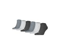 Sneakersocken PUMA "Socken Sneaker Plain ECOM 6P 6er Pack", Damen, Gr. 35-38, grau, Obermaterial: 66% Baumwolle CO. 18% Polyamid PA. 14% Polyester PES. 2% Elasthan EL., Socken Sneakersocken (72973865-