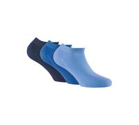 Sneakersocken ROHNER SOCKS "Socken sneaker 3-er pack 3er Pack", Damen, Gr. 39-42, blau (blau mix), Obermaterial: 75% Baumwolle CO. 23% Polyamid PA. 2% Elasthan EL., Socken Sneakersocken (57550350-39)