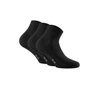 Sneakersocken ROHNER SOCKS "Socken Sneaker Plus 3er Pack 3er Pack", Damen, Gr. 43-46, schwarz, Obermaterial: 75% Baumwolle CO. 23% Polyamid PA. 2% Elasthan EL., Socken Sneakersocken (97101361-43) schw