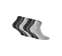 Sneakersocken ROHNER SOCKS "Socken Sneaker Plus 3er Pack 6er Pack", Damen, Gr. 39-42, grau, Obermaterial: 75% Baumwolle CO. 23% Polyamid PA. 2% Elasthan EL., Socken Sneakersocken (79315529-39) grau