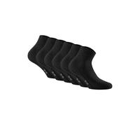 Sneakersocken ROHNER SOCKS "Socken Sneaker Plus 3er Pack 6er Pack", Damen, Gr. 43-46, schwarz, Obermaterial: 75% Baumwolle CO. 23% Polyamid PA. 2% Elasthan EL., Socken Sneakersocken (64682145-43) schw