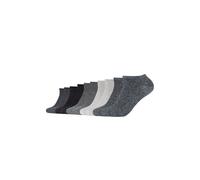 s.Oliver Sneakersocken Unisex – 10er Pack, gekämmte Baumwolle, atmungsaktiv, Gr. 39-42, schwarz/grau