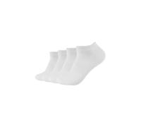 Sneakersocken S.OLIVER "4er Pack", Damen, Gr. 39-42, weiß (weiß weiß), 81% Viskose, 17% Polyamid, 2% Elasthan, uni, Socken Sneakersocken (13291418-39) weiß weiß