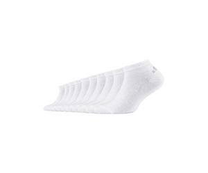 Sneakersocken S.OLIVER "essentials", Mädchen, Gr. 39-42, weiß, Baumwolle, Elasthan, Polyamid, unifarben, normal, Socken Sneakersocken, weiche Zehennähte, druckfreies Minibündchen (76299740-39) weiß