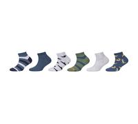 Sneakersocken S.OLIVER, Mädchen, Gr. 27-30, weiß, neutral, Obermaterial: 72% Baumwolle, 26% Polyamid, 2% Elasthan, Socken Sneakersocken (28015030-27) weiß, neutral