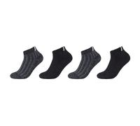 Sneakersocken S.OLIVER "warm & cozy", Damen, Gr. 39-42, schwarz, Materialmix, unifarben, normal, Socken Sneakersocken, mit elastischem Bund (83598858-39) schwarz