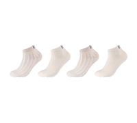 s.Oliver Unisex Sneakersocken 4er Pack 39/42 offwhite melange