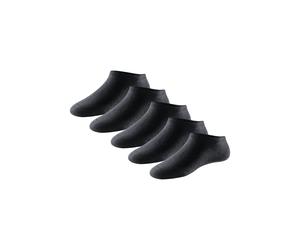 Sneakersocken SCHIESSER "Bluebird", Mädchen, Gr. 39-42, schwarz (000, schwarz), Baumwollmischung, elastisch, Socken Sneakersocken, mit extra softem Bund (19935824-39) 000, schwarz