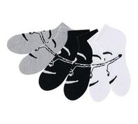 Sneakersocken schwarz, weiß, grau 35/36