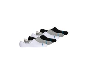 Sneakersocken STANCE "Socken Icon No Show Sneakersocken 6er Pack", Damen, Gr. 43-47, bunt (schwarz, grau, weiß), Obermaterial: 55% Baumwolle CO. 41% Nylon NY. 4% Elasthan EL., Socken Sneakersocken (99