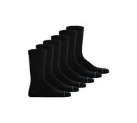 Sneakersocken STANCE "Socken Icon Socken 6er Pack", Damen, Gr. 35-37, schwarz, Obermaterial: 76% Baumwolle CO. 19% Polyester PES. 3% Nylon NY. 2% Elasthan EL., Socken Sneakersocken (66090523-35) schwa