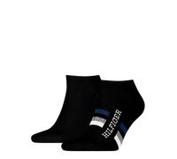 Tommy Hilfiger 2P Men Tab Sneaker Socks Schwarz Gr 39/42 Herren