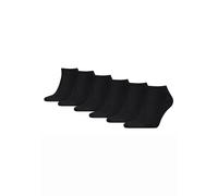 Sneakersocken TOMMY HILFIGER "TH MEN SNEAKER 6P ECOM", Herren, Gr. 43-46, schwarz, Baumwollmischung, unifarben, elastisch, Socken Sneakersocken, mit gekämmter Baumwolle (89693028-43) schwarz