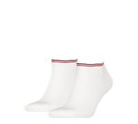 Sneakersocken TOMMY HILFIGER "TH UNI TJ SNEAKER 2P ICONIC", Herren, Gr. 43-46, weiß, Baumwollmischung, Socken (73007959-43) weiß