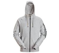 Snickers 2895 Kapuzenjacke mit durchgehendem Reißverschluss und Logo, grey S