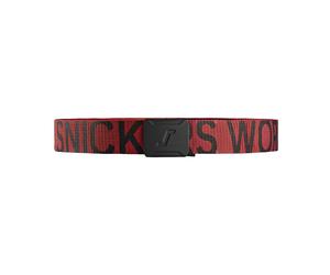 Snickers 9004 Logo Gürtel, chili-schwarz