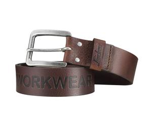 Snickers 9034 SWW Logo Leder Gürtel | Schoko 90 | W33