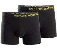 Snickers 9436 2er-Pack Stretch Boxershorts, schwarz S