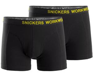 Snickers 9436 2er-Pack Stretch Boxershorts, schwarz XXL