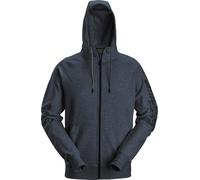 Snickers Arbeitspullover Logo Hoodie mit Reißverschluss Navy/Mel/Schwarz-XL