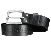 Snickers SWW Logo Leder Gürtel Schwarz-35
