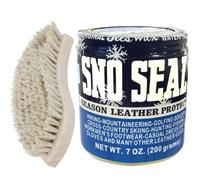 Sno-Seal Leder Wax Imprägniermittel Pflegmittel + Bürste (200g)