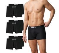 Snocks Boxershorts Herren 6 Paar Schwarz Größe XL Unterhosen Männer XLarge Baumwolle Unterwäsche