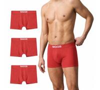Snocks Boxershorts Herren Bio Baumwolle (3er Pack) Unterhosen Herren ohne einschneidenden Gummibund (Gr. S - 2XL)