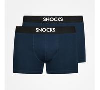 SNOCKS Herren Boxershorts aus Bio-Baumwolle 2er Pack