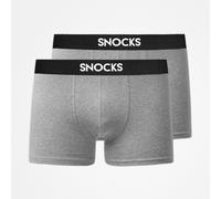 SNOCKS - Boxershorts mit Logo grey - Gr. - XXL