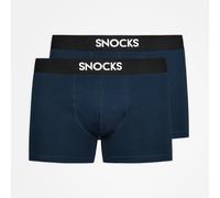 SNOCKS - Boxershorts mit Logo navy - Gr. - M