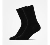 SNOCKS Crew Socks Uni, 2pcs Black, 39-42