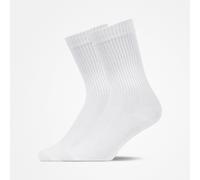 SNOCKS Crew Socks Uni, 2pcs White, 43-46