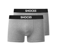 SNOCKS Herren Boxershorts aus Bio-Baumwolle 2er Pack