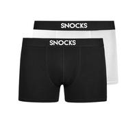 SNOCKS Herren Boxershorts aus Bio-Baumwolle 2er Pack 2 Stk.