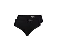 Snocks Hipster-Panty im 2er-Pack Damen schwarz, XL