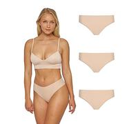 Snocks Mikrofaser Hipster Damen Nude XL/42 - Seamless Frauen Unterwäsche Dessous bequem stilvoll Mikrofaser Panty Damen Unterwäsche Frauen Unterhosen Black Large