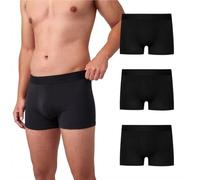 Snocks Premium Boxershorts Herren Ohne Logo aus weichem Lenzing Modal (3er Pack) - Ultraleichte und Atmungsaktive Boxershorts - Unterwäsche Männer ohne Kratzenden Etiketten - Gr. L - Farbe Schwarz