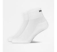 SNOCKS Retro Ankle Socks Uni, 2pcs White, 35-38