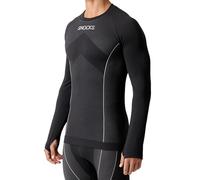 Snocks Thermo Unterhemd Herren - extra warm, enganliegend & schnelltrocknend, elastisch & atmungsaktiv - Gr. XL - Skiunterwäsche, Thermoshirt Herren Langarm - Schwarz