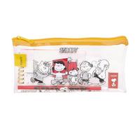SNOOPY - Federmäppchen für Kinder, ideal für Kinder im Schulalter, bequem und vielseitig, Qualität und Widerstandsfähigkeit, 22,5 x 10,5 cm