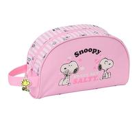 Snoopy Große Kulturtasche für Kinder, anpassbar an den Wagen, ideal für Kinder von 5 bis 14 Jahren, bequem und vielseitig, Qualität und Widerstandsfähigkeit, 26 x 16 x 9 cm