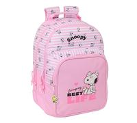 Safta Snoopy Double 20l Backpack Rosa Kinder