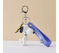 Snoopy Sommer Reise Serie 3D Anhänger (Gehende Pose) Gute Textur PVC Lebendige 3D Gehende Haltung Praktischer Schlüsselanhänger Anhänger (1 Stück)